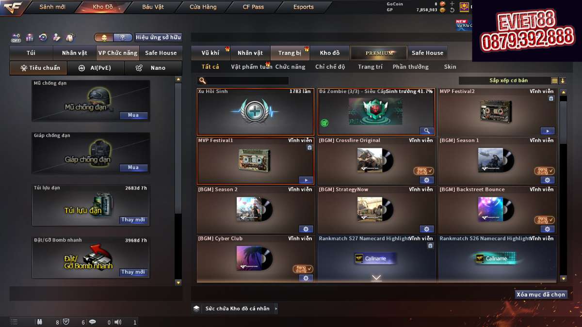 shop acc cf uy tin gia re